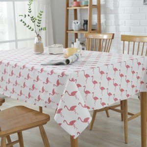 Impermeable flamingo mantel algodón lino ali-69883782
